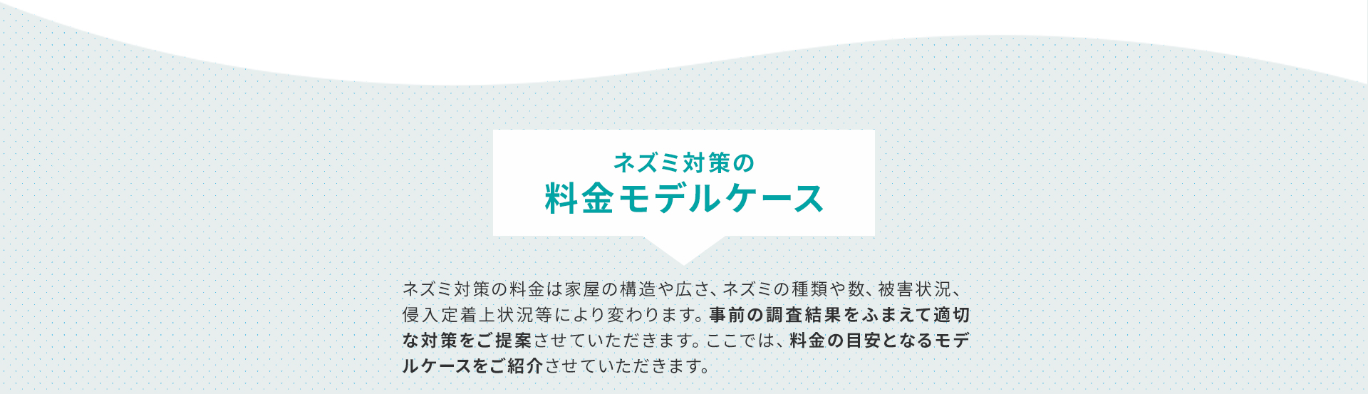 料金モデルケース