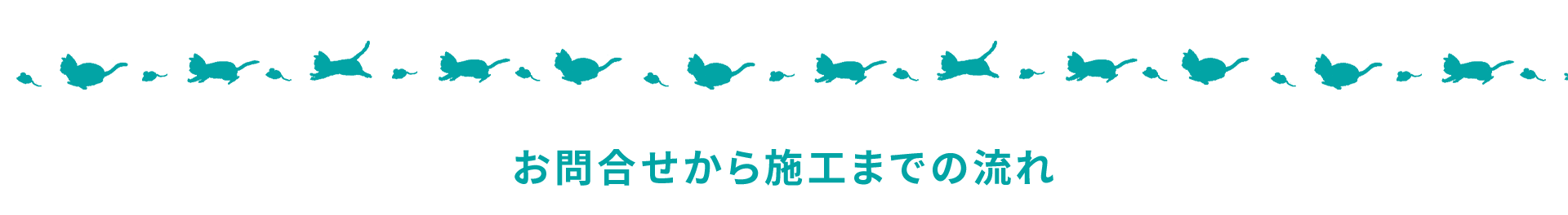 お問合せから施工までの流れ