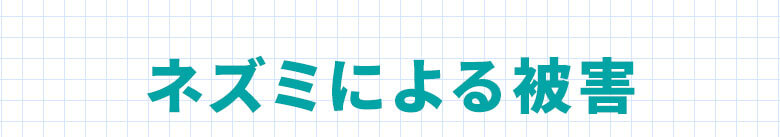 ネズミによる被害