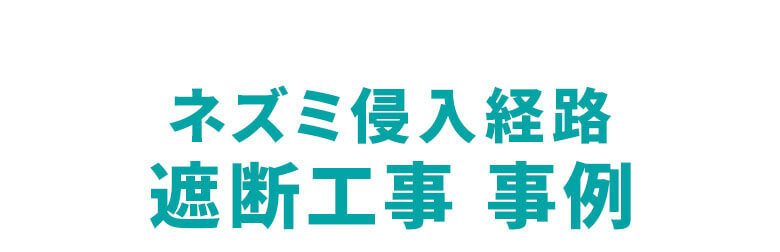 遮断工事施工例