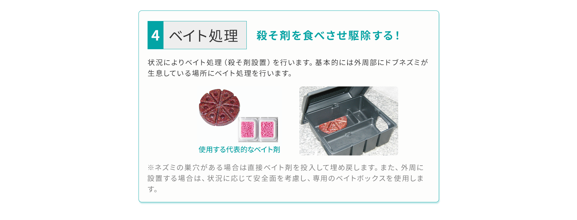 ベイト処理