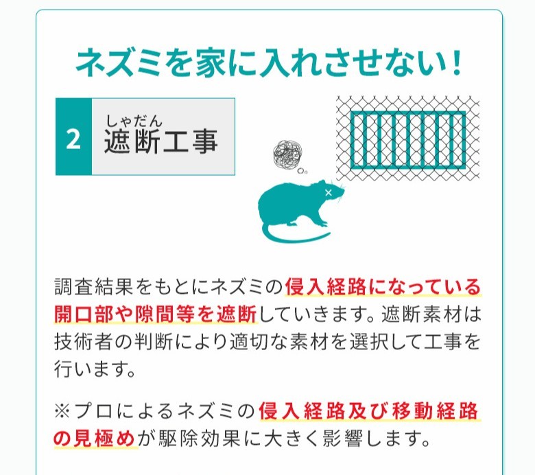 遮断工事