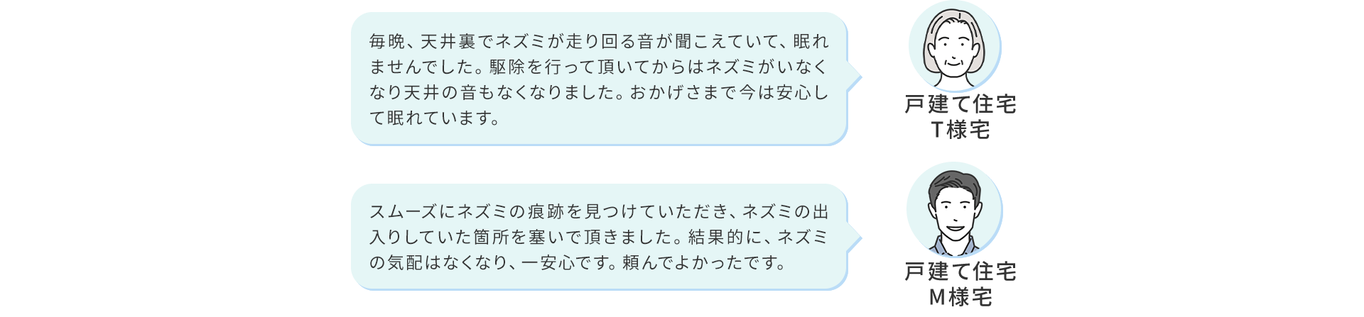 おかげさまで今は安⼼して眠れています。