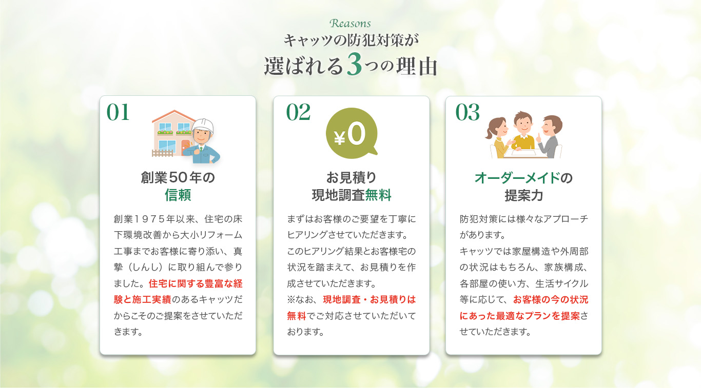 選ばれる理由