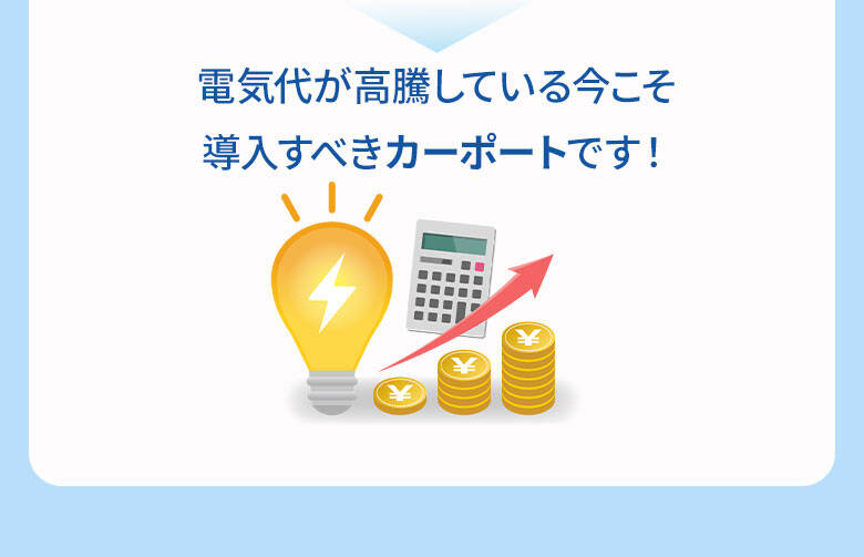 電気代が高騰している今こそ導入すべきカーポートです