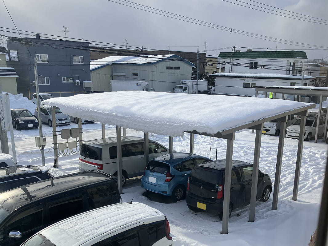 降雪地域にて設置した事例