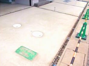 土間コンクリート施工を実施した駐車場の写真